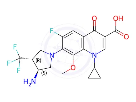 Chemical structure of Lascufloxacin Impurity 187