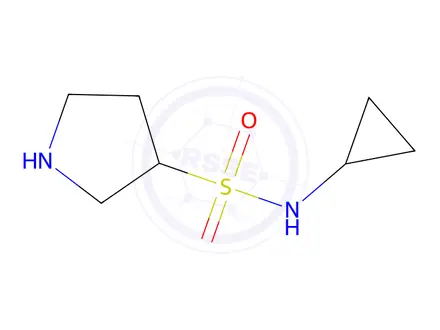 Chemical structure of N-cyclopropylpyrrolidine-3-sulfonamide