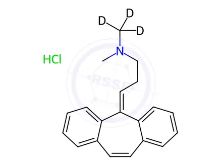 Chemical structure of Cyclobenzaprine D3 HCl (N-methyl D3)