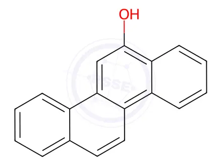 Chemical structure of 6-Hydroxy-chrysene
