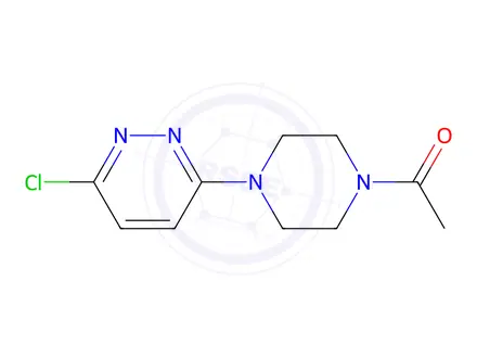 Chemical structure of 1-(4-(6-chloropyridazin-3-yl)piperazin-1-yl)ethan-1-one