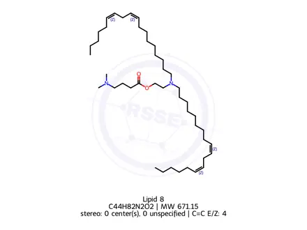 Chemical structure of Lipid 8