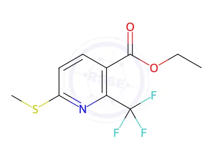 Chemical structure of Ethyl 6-(methylthio)-2-(trifluoromethyl)nicotinate