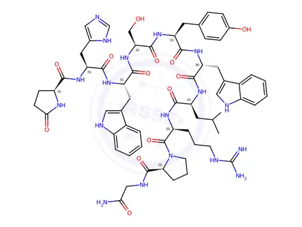 Chemical structure of Triptorelin