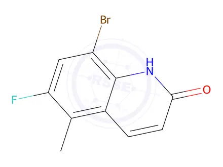 Chemical structure of 8-Bromo-6-fluoro-5-methylquinolin-2(1H)-one