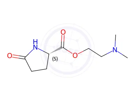 Chemical structure of 2-(dimethylamino)ethyl 5-oxo-L-prolinate