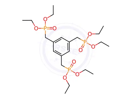 Chemical structure of Phosphonic acid, P,P',P''-[1,3,5-benzenetriyltris(methylene)]tris-, P,P,P',P',P'',P''-hexaethyl ester