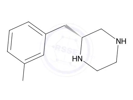 Chemical structure of (R)-2-(3-Fluorobenzyl)piperazine