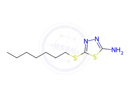 Chemical structure of 2-Amino-5-(heptylthio)-1,3,4-thiadiazole