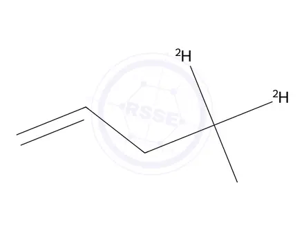 Chemical structure of 1-Butene-4,4,4-d3 (gas)