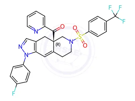 Chemical structure of Relacorilant Impurity 74