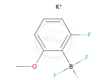 Chemical structure of Potassium trifluoro(2-fluoro-6-methoxyphenyl)borate