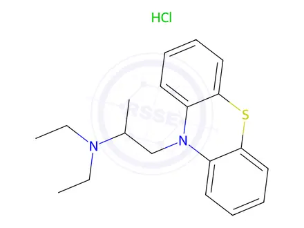 Chemical structure of profenamine hydrochloride