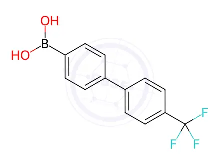 Chemical structure of (4-(Trifluoromethyl)-[1,1-biphenyl]-4-yl)boronic Acid