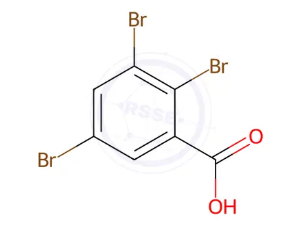 Chemical structure of 2,3,5-Tribromobenzoic Acid
