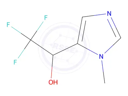 Chemical structure of 2,2,2-Trifluoro-1-(1-methyl-1h-imidazol-5-yl)ethan-1-ol