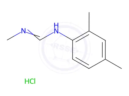 Chemical structure of Amitraz Impurity 3 HCl