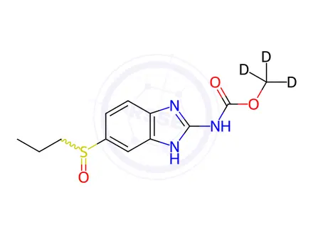 Chemical structure of Albendazole sulfoxide-D3