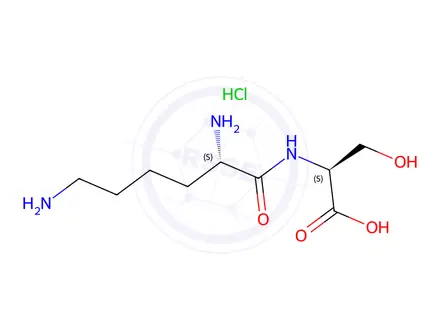Chemical structure of H-Lys-Ser-OH · HCl