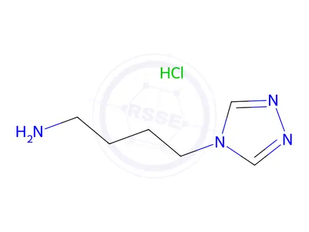 Chemical structure of 4-(4H-1,2,4-triazol-4-yl)butan-1-amine hydrochloride