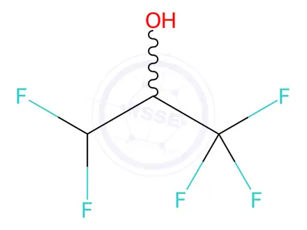 Chemical structure of 2-Propanol, 1,1,1,3,3-pentafluoro-