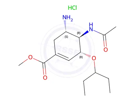 Chemical structure of Oseltamivir EP Impurity E Hydrochloride