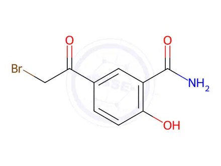 Chemical structure of 5-Bromoacetyl salicylamide