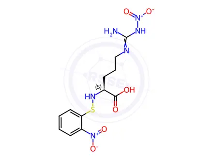 Chemical structure of 2-NITROPHENYLSULFANYL-N-OMEGA-NITRO-L-ARGININE DICYCLOHEXYLAMMONIUM SALT