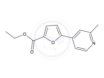 Chemical structure of Ethyl 5-(2-methyl-4-pyridyl)-2-furoate