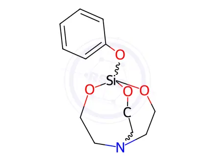 Chemical structure of 1-Phenoxy-1-sila-2,8,9-trioxa-5-azabicyclo[3.3.3]undecane