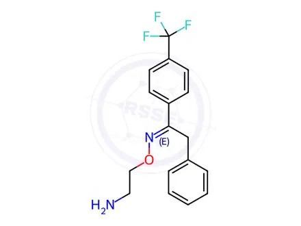 Chemical structure of 2-Phenyl-1-[4-(trifluoromethyl)phenyl]ethane 2-(Aminoethyl)oxime (Fluvoxamine Impurity)