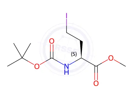 Chemical structure of Methyl (S)-2-(Boc-amino)-4-iodobutanoate