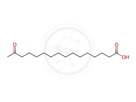 Chemical structure of 15-Oxohexadecanoic acid