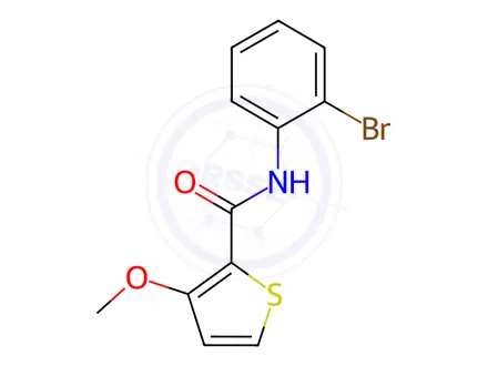 Chemical structure of N-(2-Bromophenyl)-3-methoxythiophene-2-carboxamide
