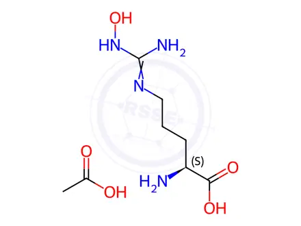 Chemical structure of Nω-Hydroxy-L-arginine monoacetate