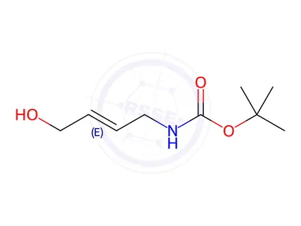 Chemical structure of (E)-tert-Butyl (4-hydroxybut-2-en-1-yl)carbamate