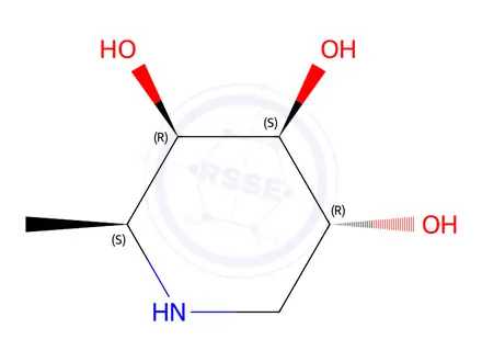 Chemical structure of Deoxyfuconojirimycin, Hydrochloride