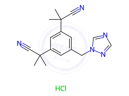 Chemical structure of Anastrozole Hydrochloride