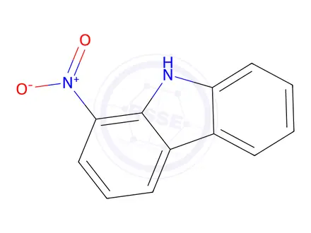 Chemical structure of 9H-Carbazole, 1-nitro-