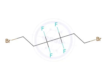 Chemical structure of 1,6-Dibromo-3,3,4,4-tetrafluorohexane