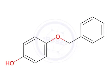 Chemical structure of 4-Benzyloxyphenol