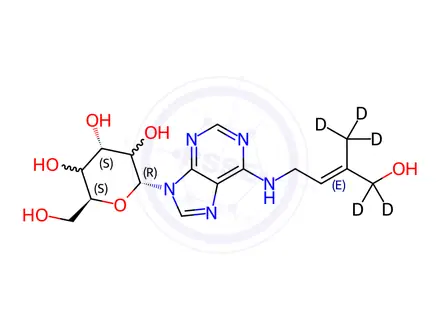 Chemical structure of Zeatin Impurity 28-d5
