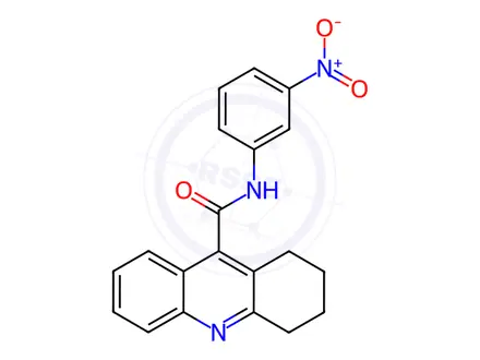 Chemical structure of N-(3-Nitrophenyl)-1,2,3,4-tetrahydroacridine-9-carboxamide