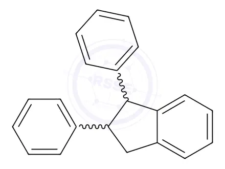 Chemical structure of 2,3-Dihydro-1,2-diphenyl-1H-indene