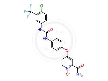 Chemical structure of N-Desmethyl Sorafenib (Pyridine)-N-oxide