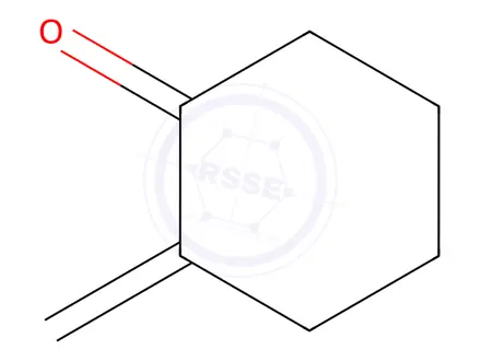 Chemical structure of Cyclohexanone, methylene-