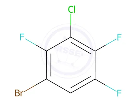 Chemical structure of 1-BROMO-3-CHLORO-2,4,5-TRIFLUOROBENZENE