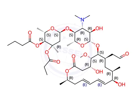 Chemical structure of Rokitamycin