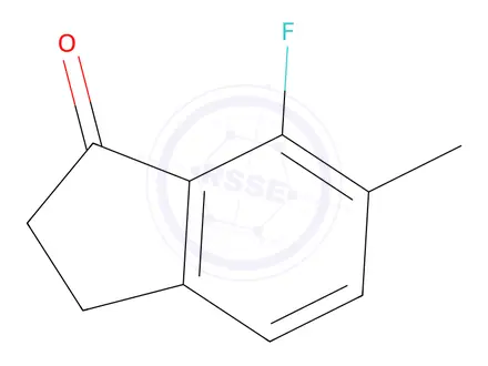 Chemical structure of 7-Fluoro-6-methyl-2,3-dihydro-1H-inden-1-one