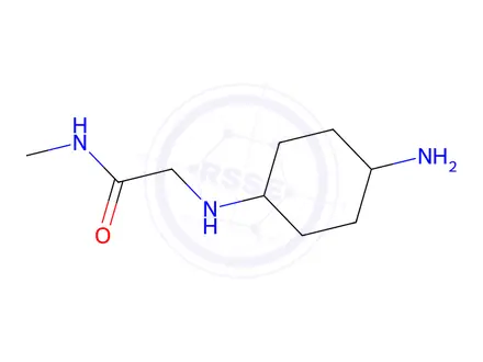 Chemical structure of 2-((4-Aminocyclohexyl)amino)-N-methylacetamide